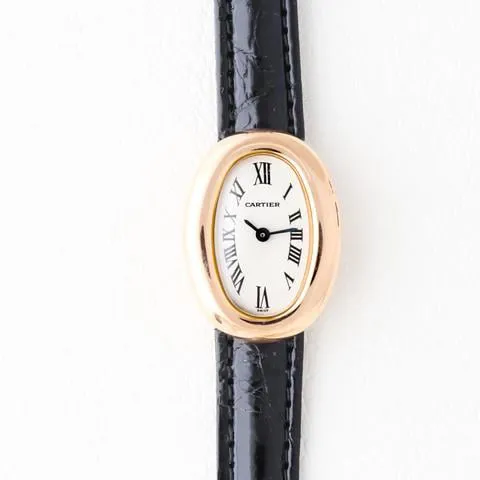 Cartier Baignoire 18mm Rose gold White