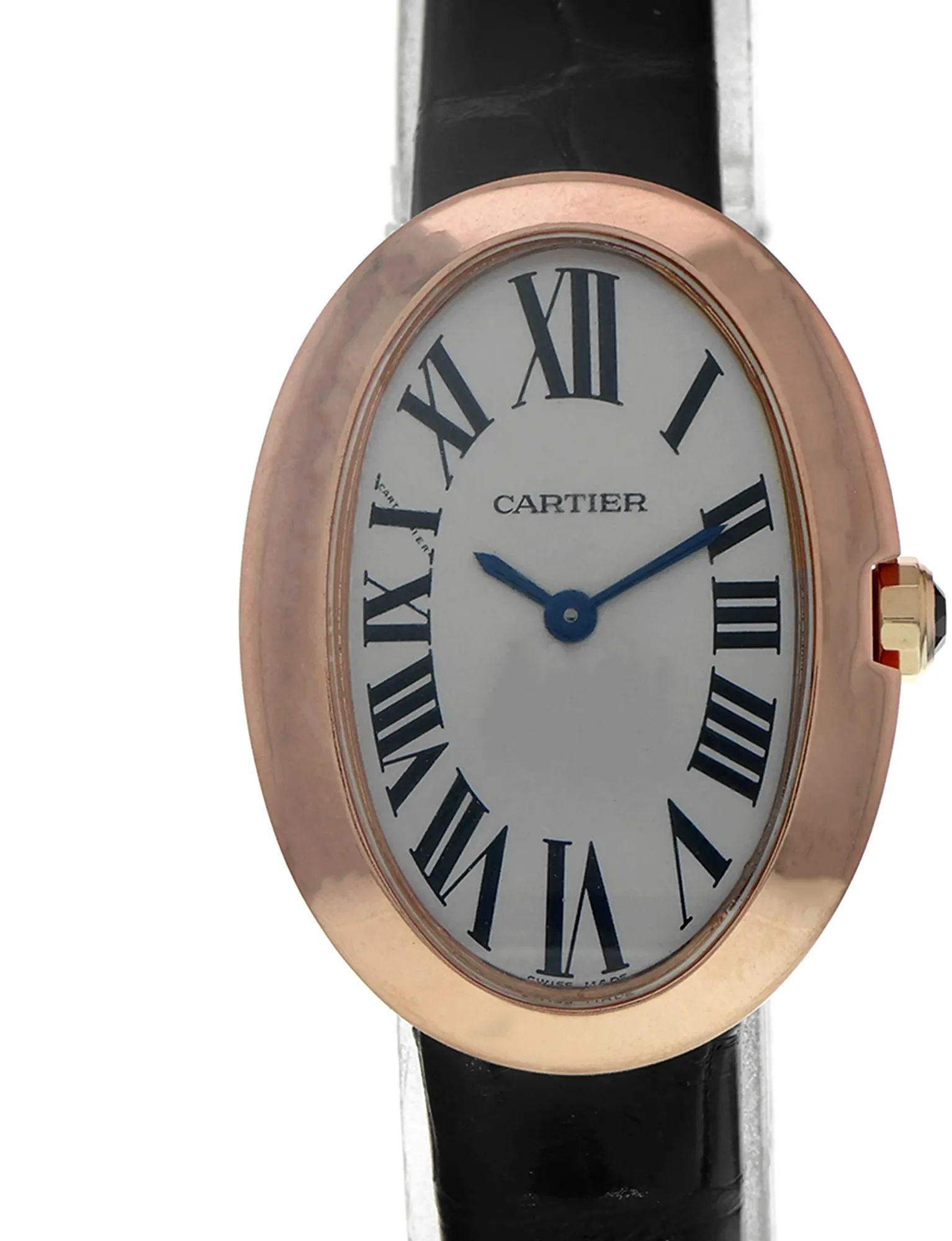 Cartier Baignoire W8000007 3064 31mm Rose gold and 18k rose gold Silver