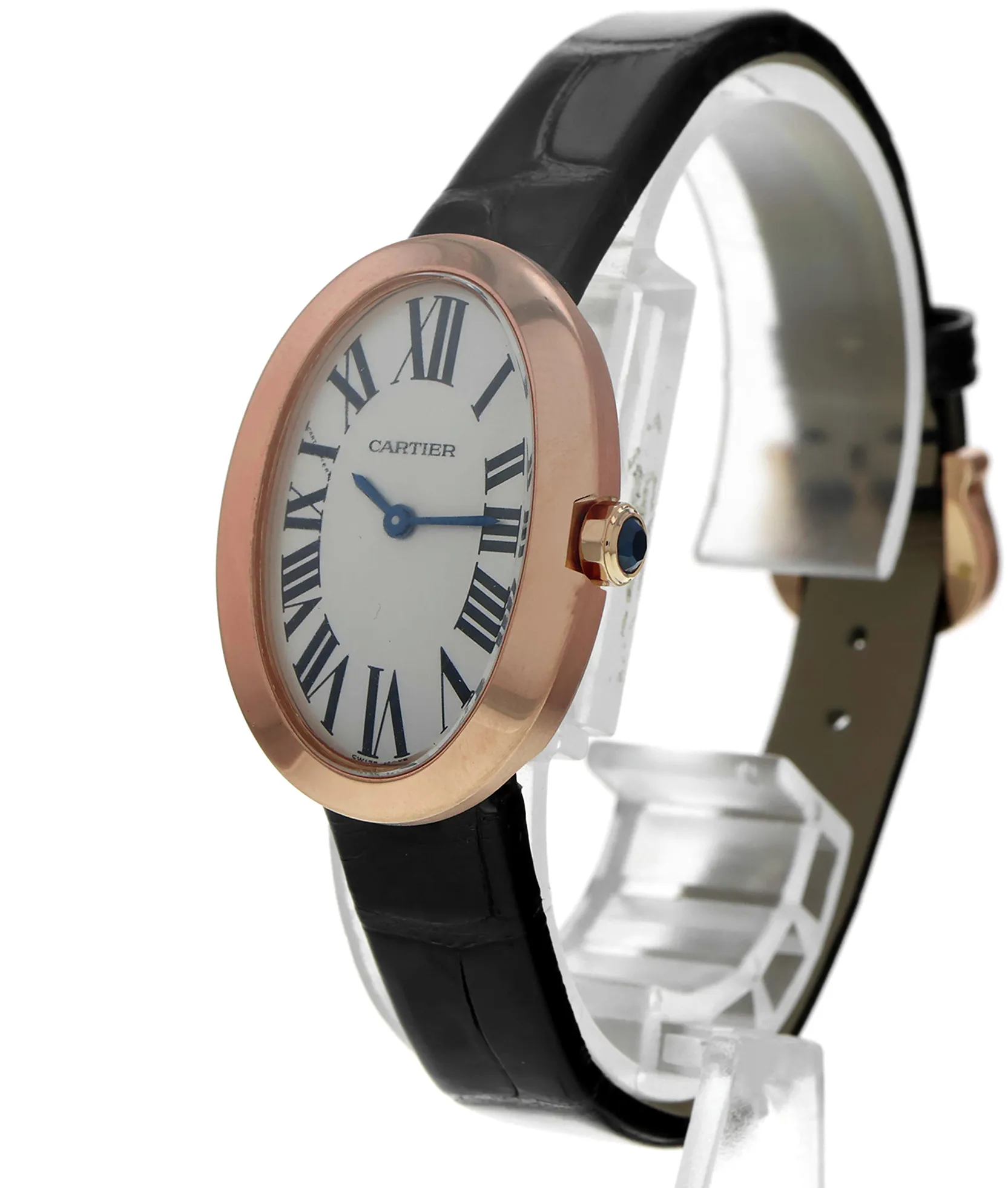 Cartier Baignoire W8000007 3064 31mm Rose gold and 18k rose gold Silver 1