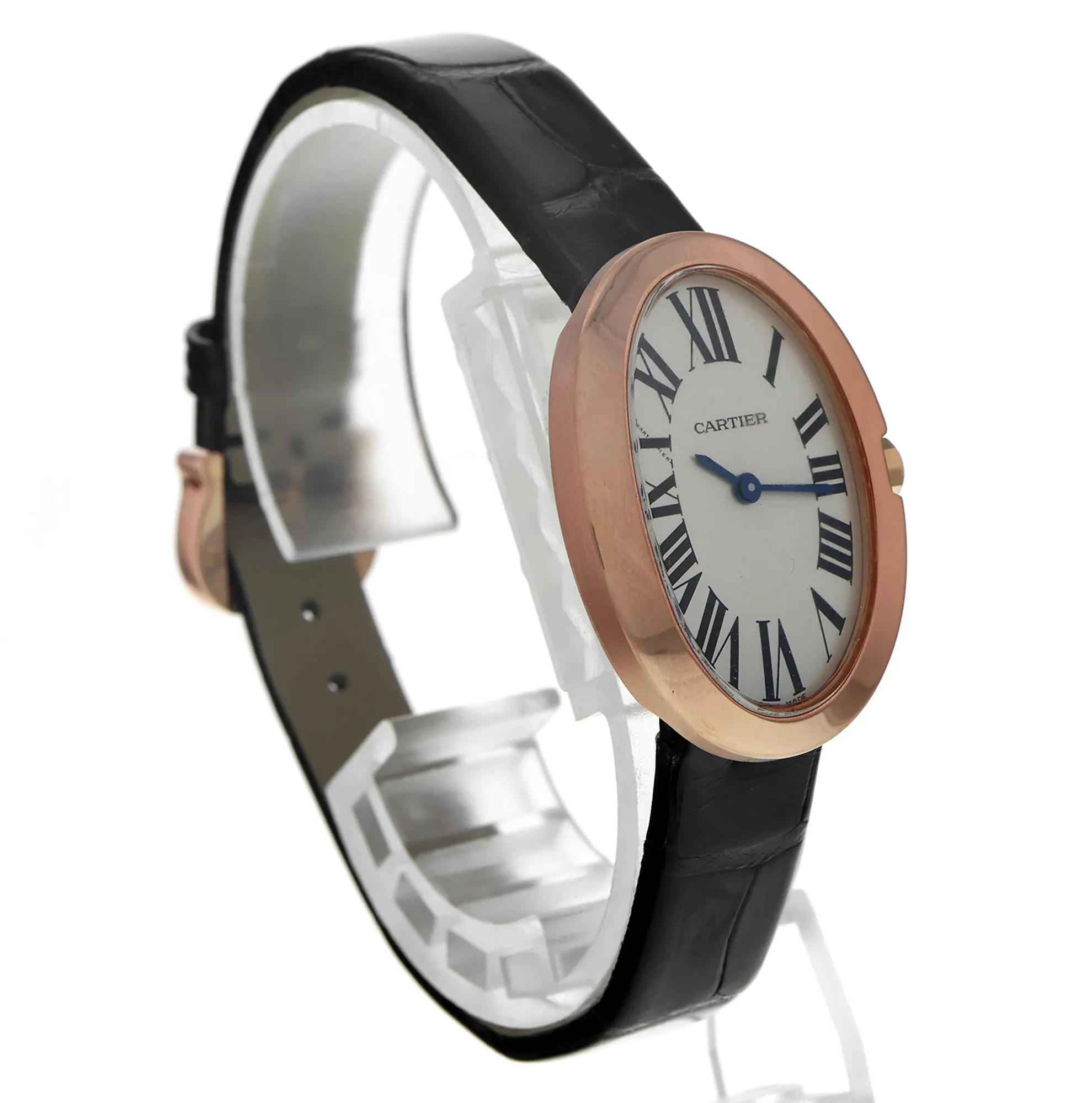 Cartier Baignoire W8000007 3064 31mm Rose gold and 18k rose gold Silver 3