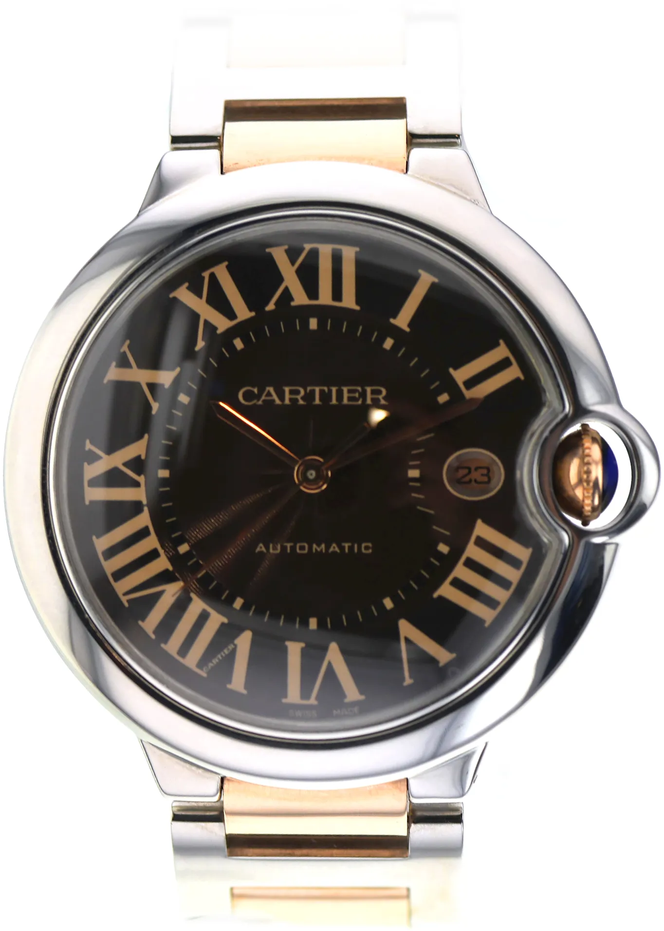 Cartier Ballon Bleu 3001 42mm Stainless steel Brown 1