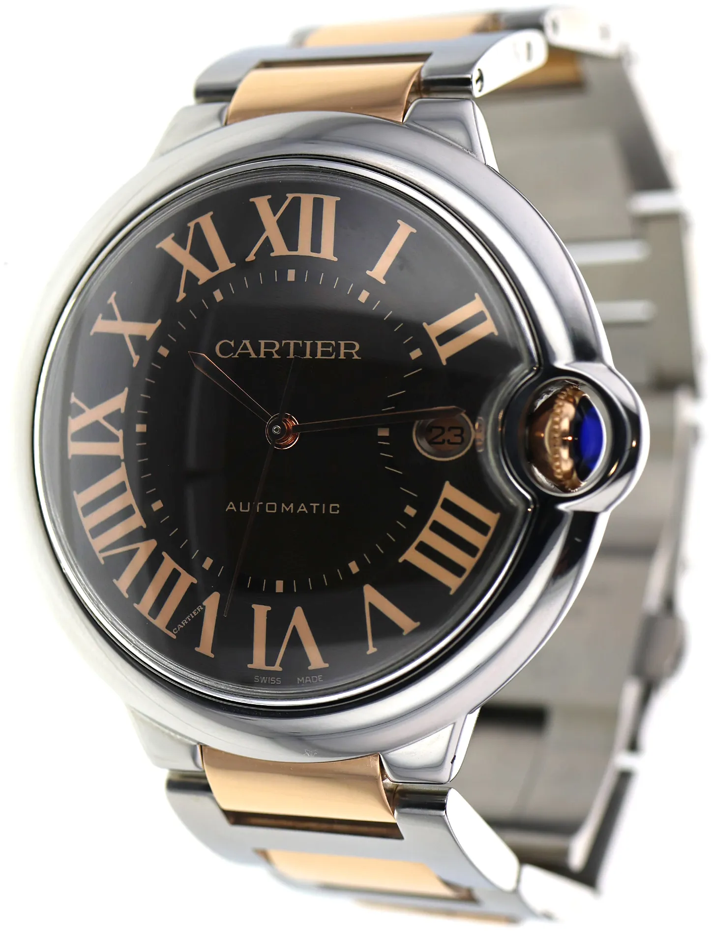 Cartier Ballon Bleu 3001 42mm Stainless steel Brown 2