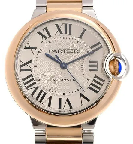 Cartier Ballon Bleu de Cartier W2BB0033 36mm Rose gold and Stainless steel Silver