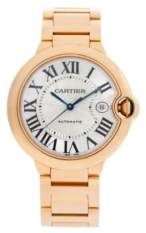 Cartier Ballon Bleu de Cartier WGBB0039 40mm Yellow gold Silver