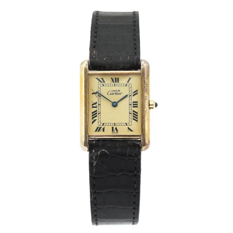 Cartier Tank 81008 23.5mm Gold-plated silver