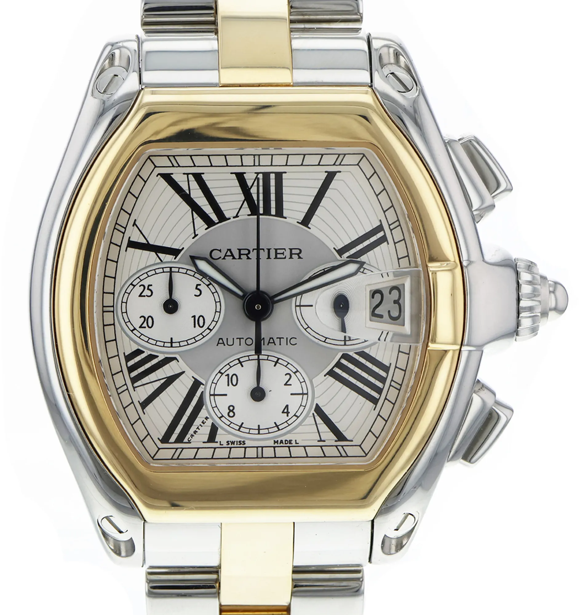 Cartier Roadster W62027Z1 2618 48mm Stainless steel Silver