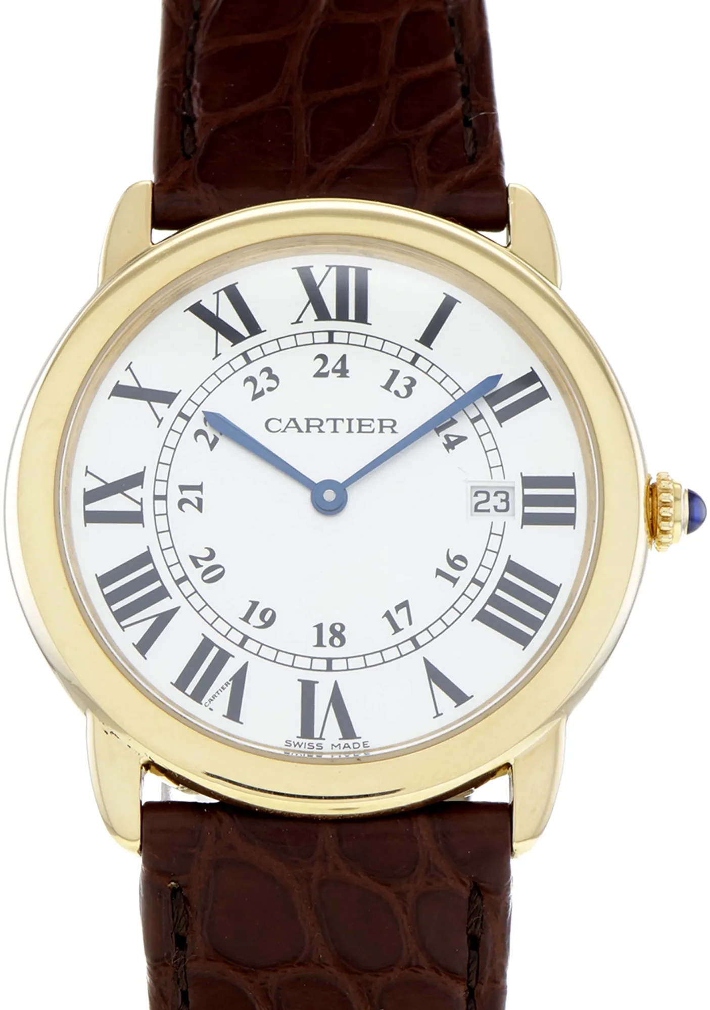 Cartier Ronde Solo 2988 36mm Yellow gold and 18k yellow gold Silver