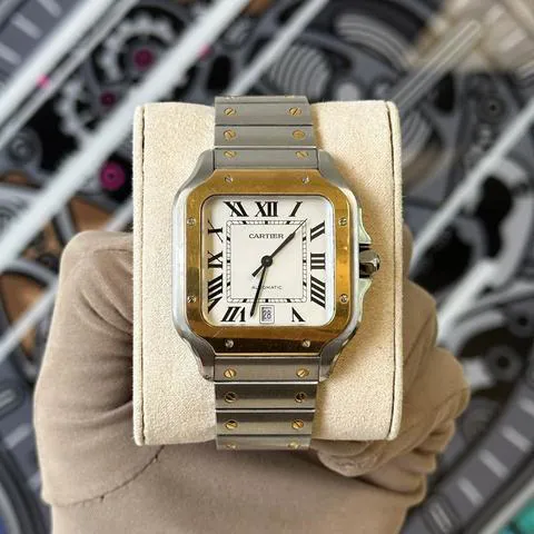 Cartier Santos W2SA0006 40mm Yellow gold and Stainless steel Silver