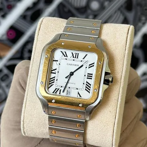 Cartier Santos W2SA0006 40mm Yellow gold and Stainless steel Silver 1