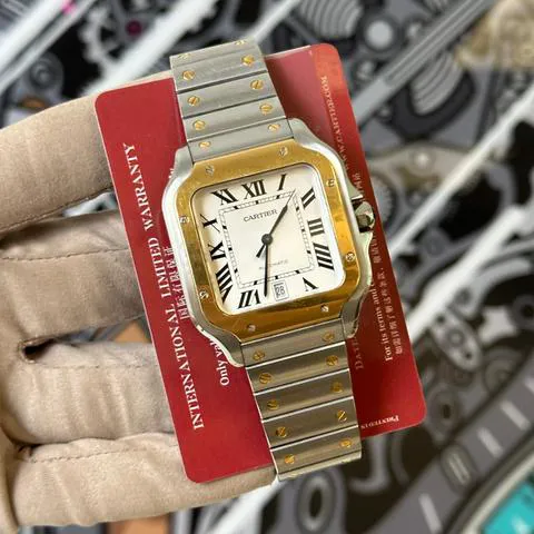 Cartier Santos W2SA0006 40mm Yellow gold and Stainless steel Silver 8