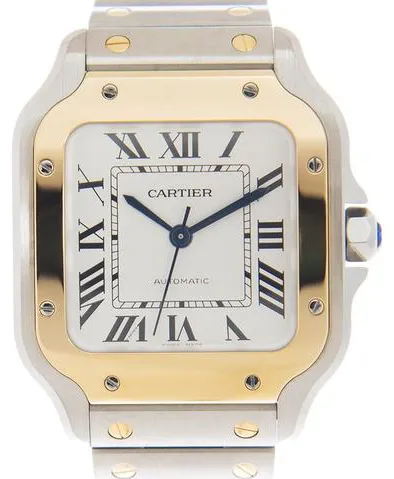 Cartier Santos W2SA0016 46.5mm Yellow gold and Stainless steel Silver