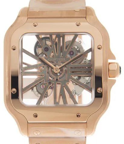 Cartier Santos WHSA0016 28mm Rose gold