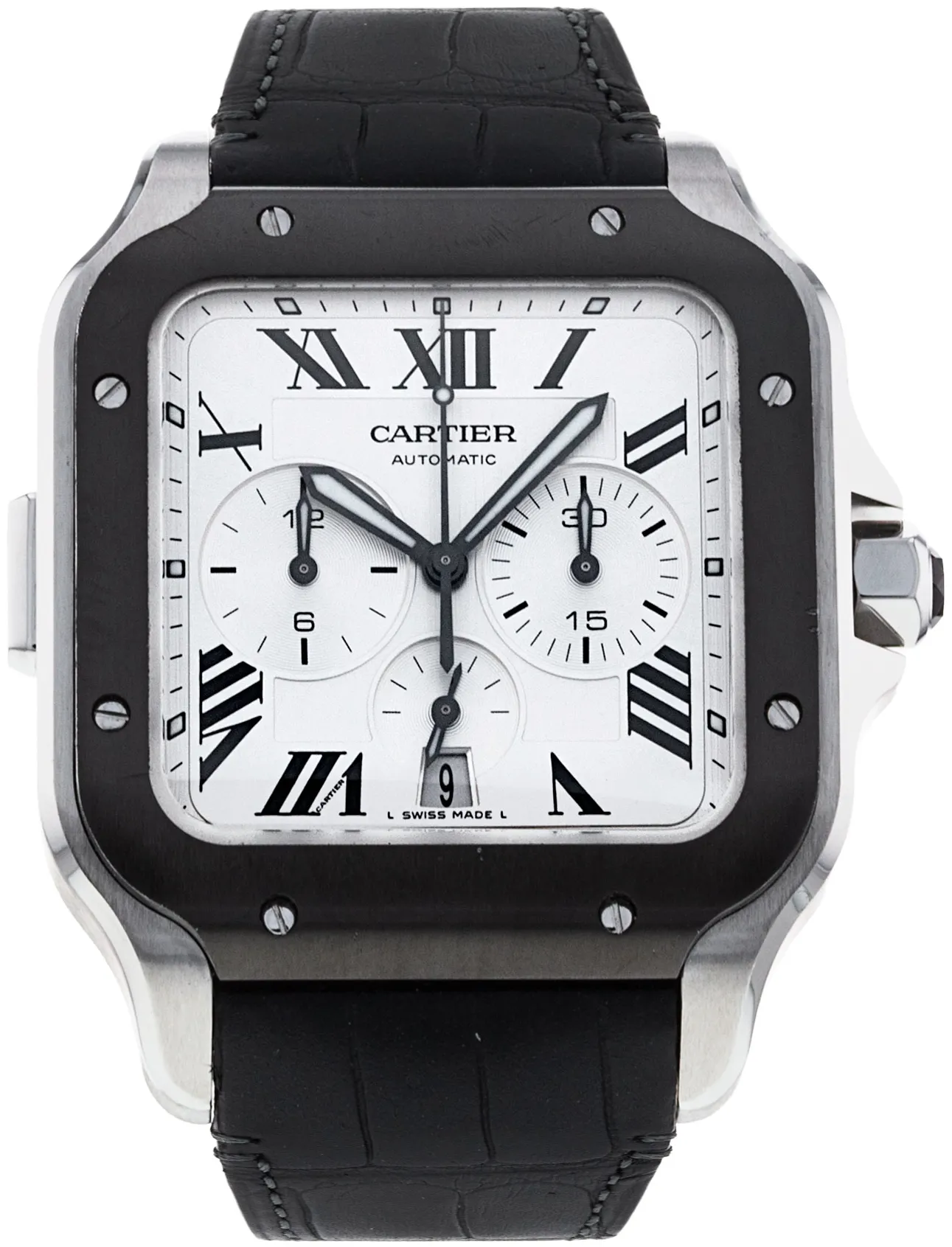 Cartier Santos WSSA0017 43mm Stainless steel Silver