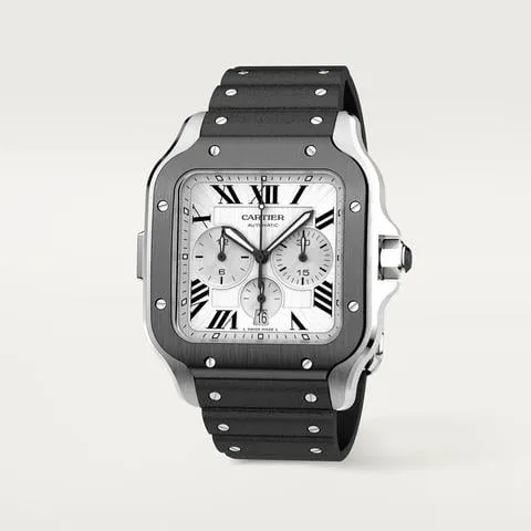 Cartier Santos WSSA0017 43.3mm Stainless steel Silver