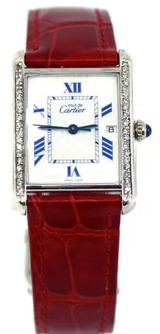 Cartier Tank 2414 25mm Silver White