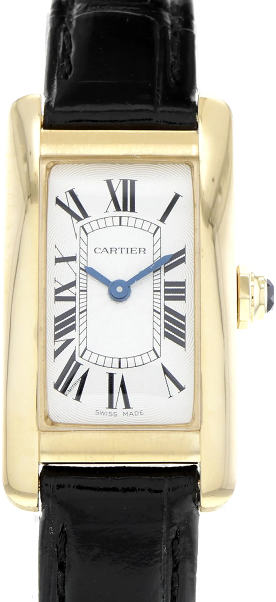 Cartier Tank Américaine 2482 19mm Yellow gold and 18k yellow gold Silver