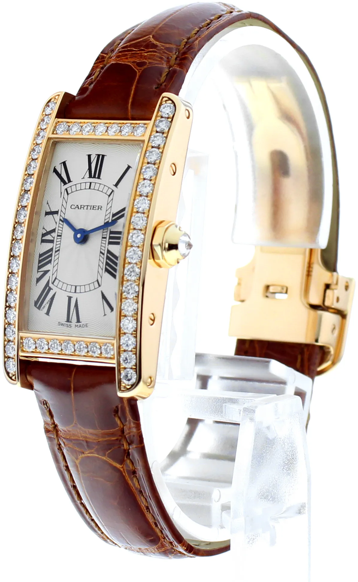 Cartier Tank Américaine 2503 19mm Rose gold and 18k rose gold White 1