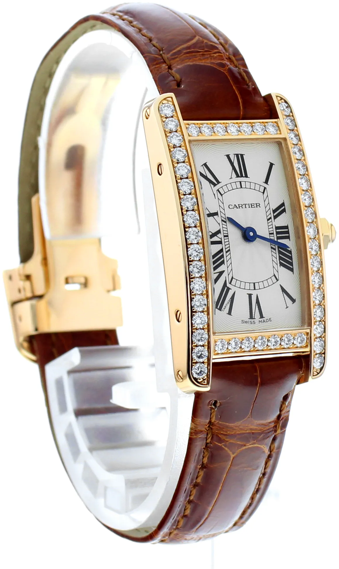 Cartier Tank Américaine 2503 19mm Rose gold and 18k rose gold White 3