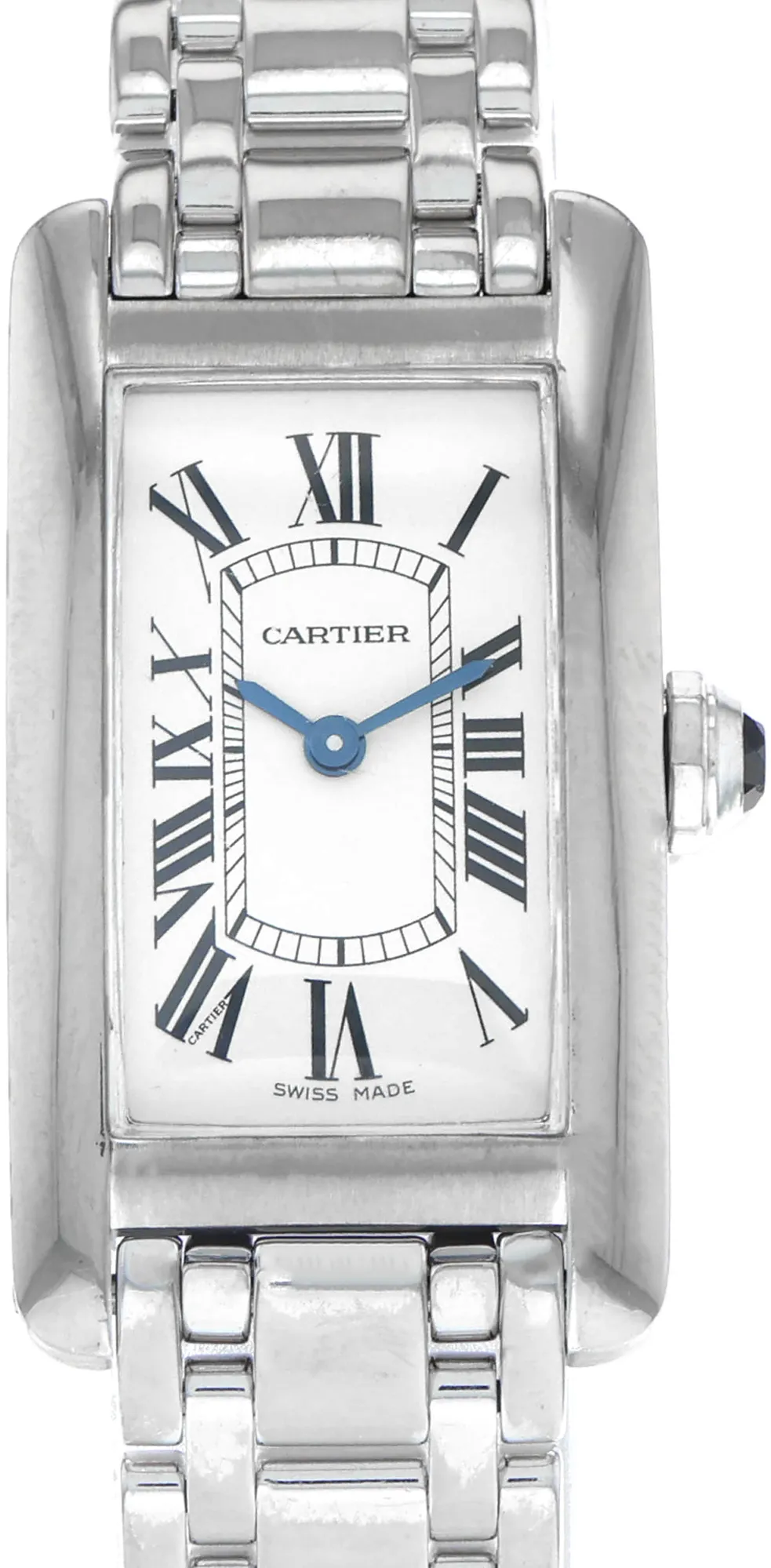 Cartier Tank Américaine W26019L1 1713 19mm White gold and 18k white gold White