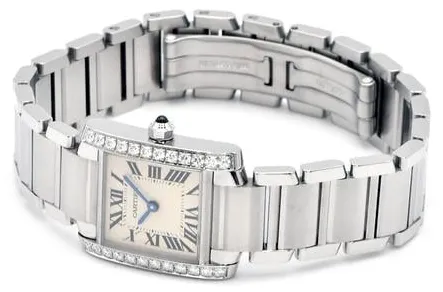 Cartier Tank Française W4TA0008 25mm Stainless steel Silver 3