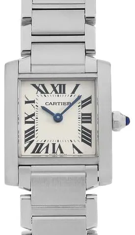 Cartier Tank Française W51008Q3 25mm Stainless steel Ivory