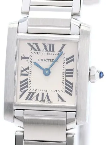 Cartier Tank Française W51008Q3 Stainless steel Silver