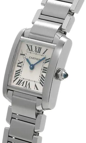 Cartier Tank Française W51008Q3 20mm Stainless steel White 1