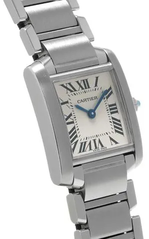 Cartier Tank Française W51008Q3 20mm Stainless steel White 2