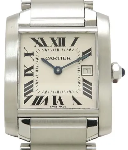 Cartier Tank Française W51011Q3 25mm Stainless steel White