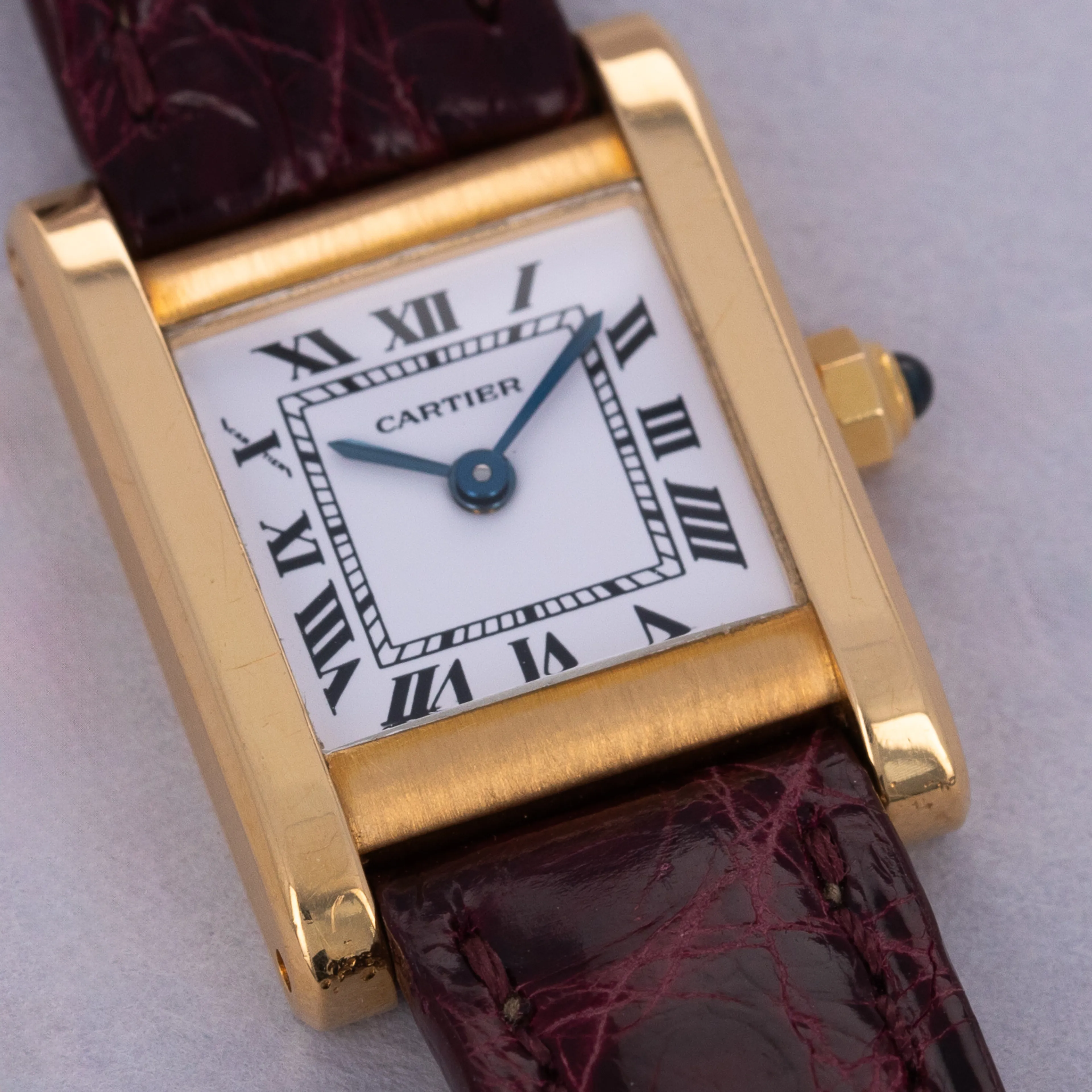 Cartier Tank Normale 66014 24mm 18k yellow gold White 1