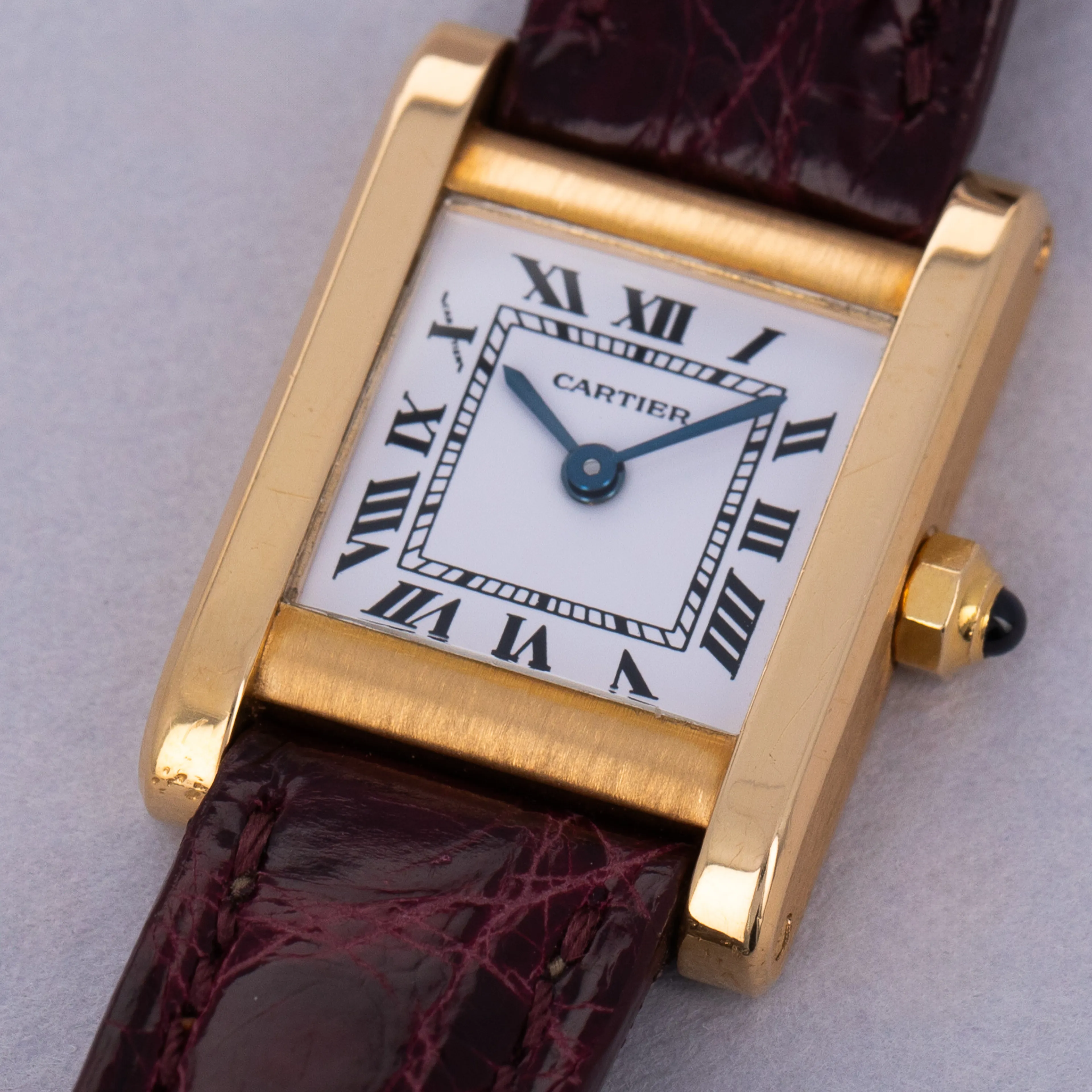 Cartier Tank Normale 66014 24mm 18k yellow gold White 2