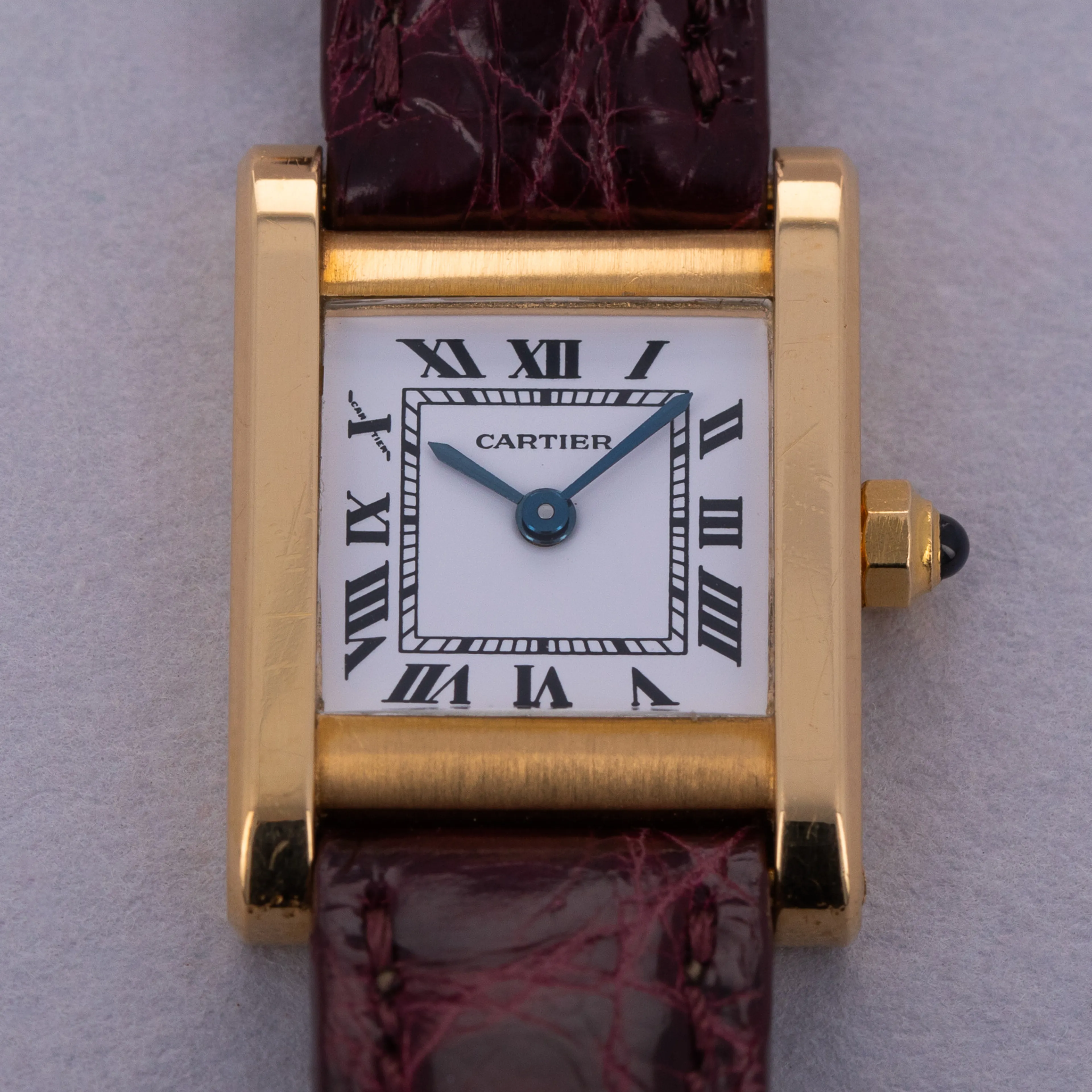 Cartier Tank Normale 66014 24mm 18k yellow gold White 11