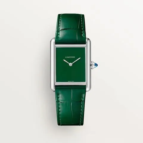 Cartier Tank WSTA0056 33.5mm Stainless steel Green