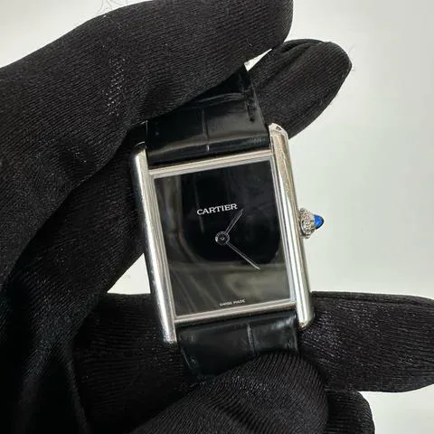 Cartier Tank WSTA0072 33.5mm Stainless steel Black