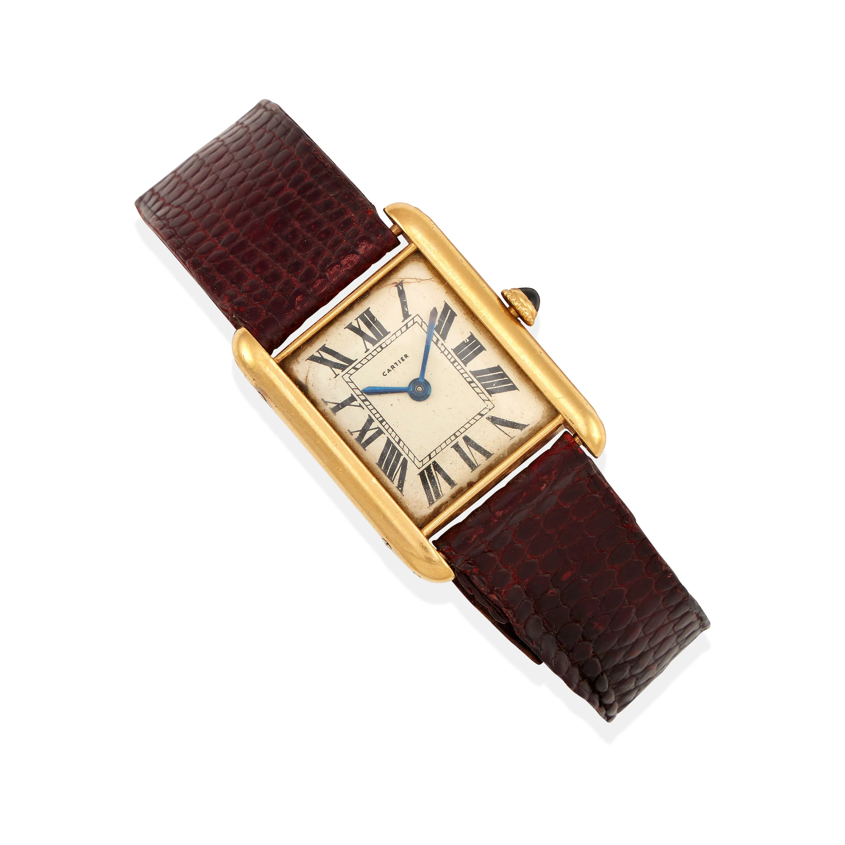 Cartier Tank 23.5mm 18k yellow gold White