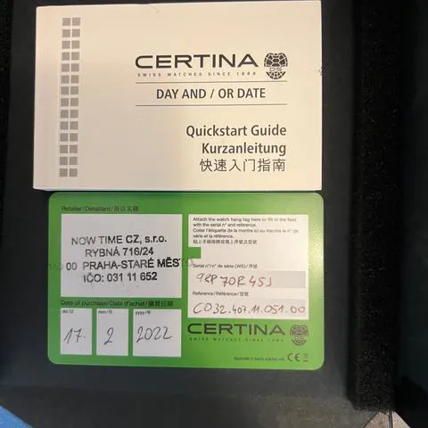 Certina DS Action C032.407.11.051.00 43mm Stainless steel Black 11