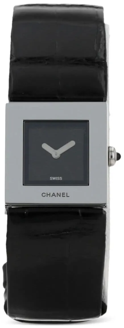 Chanel Matelassé 409681 19mm Stainless steel Black