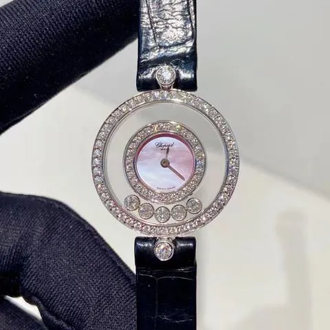 Chopard Happy Diamonds 24mm White gold Rose