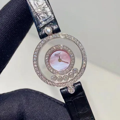 Chopard Happy Diamonds 24mm White gold Rose 2