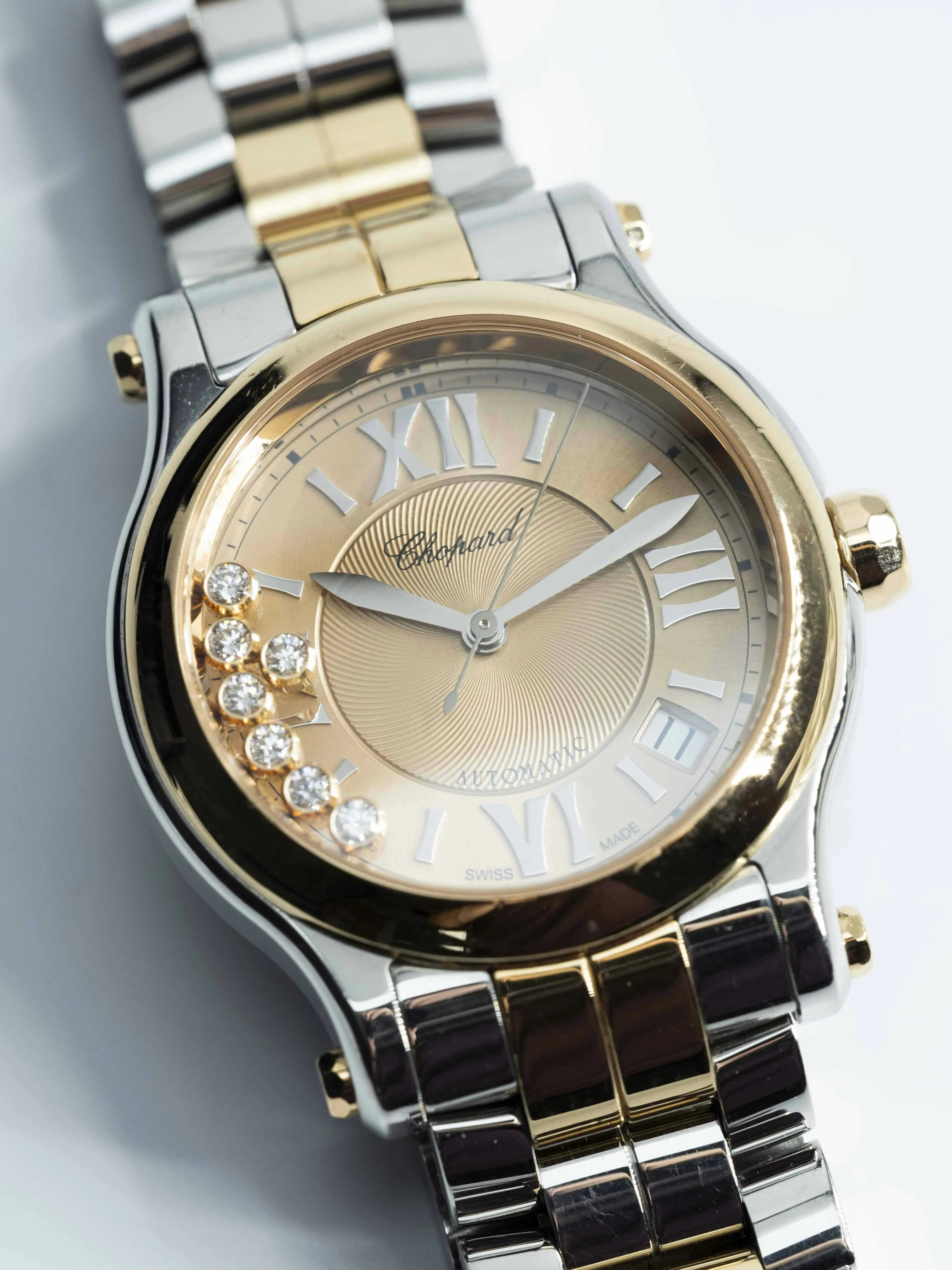 Chopard Happy Sport 8559 30mm Rose gold and Stainless steel Rose 19