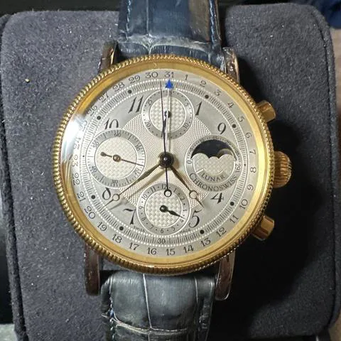 Chronoswiss Lunar CH7522 38mm Yellow gold and Stainless steel Champagne