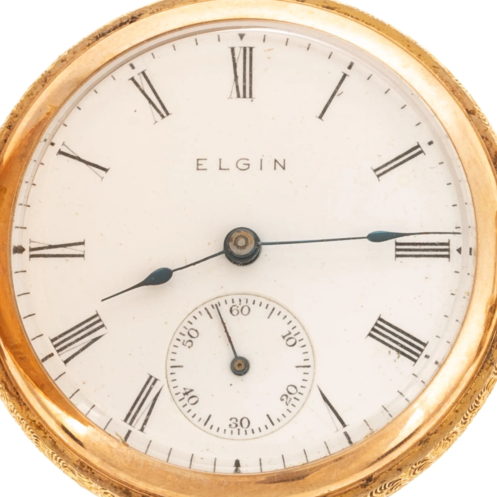 Elgin 32mm 14k yellow gold White