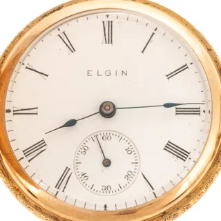 Elgin 14k yellow gold White