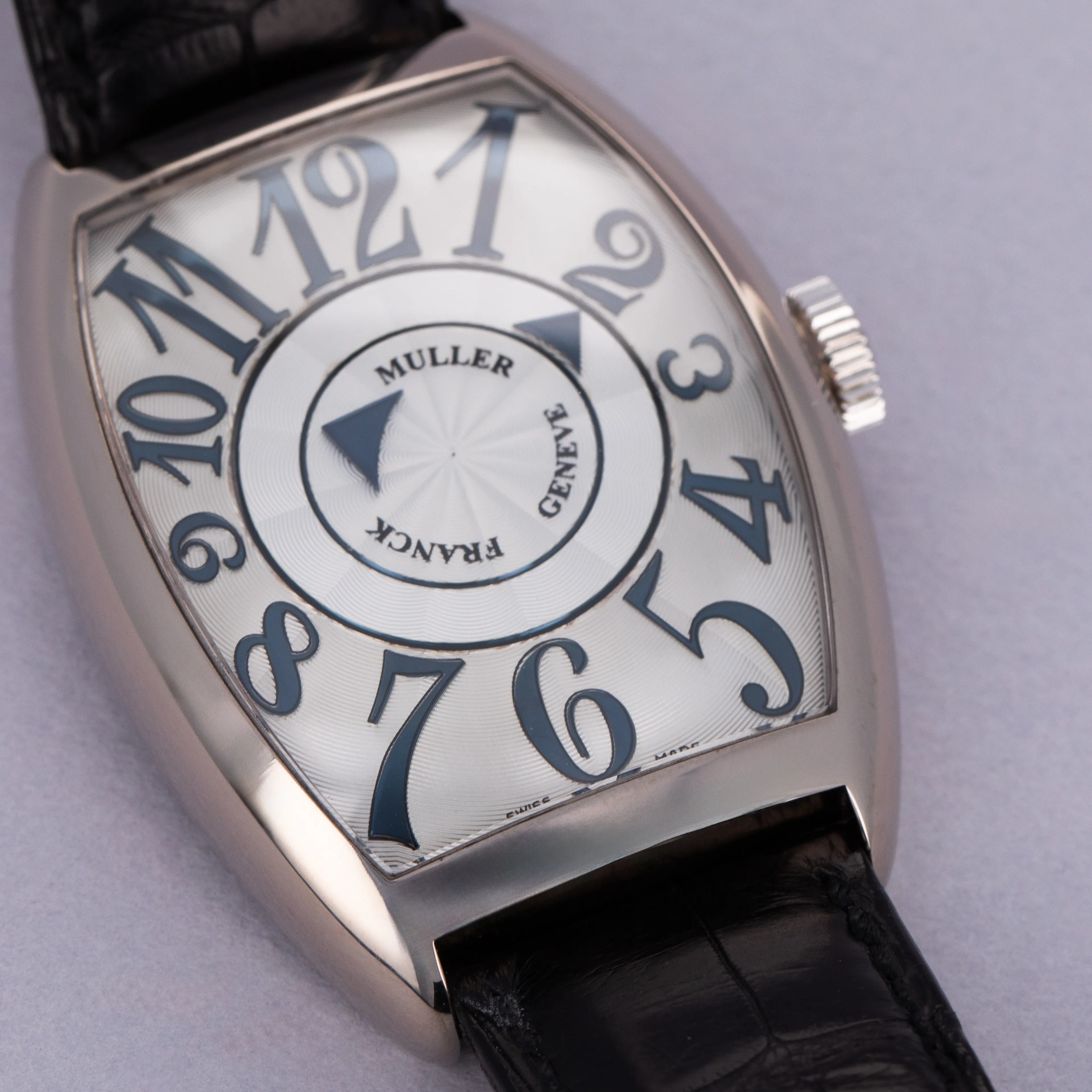 Franck Muller Cintrée Curvex Double Mystery 6850 DM 34mm 18k white gold Silver 1