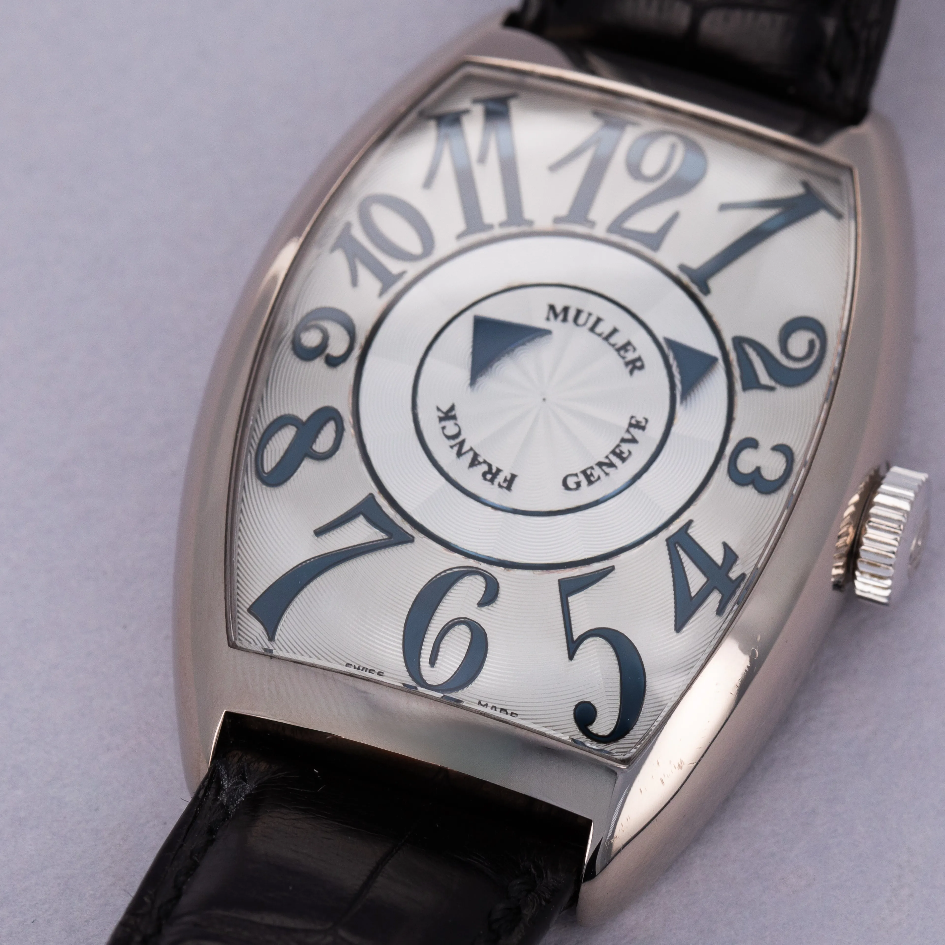 Franck Muller Cintrée Curvex Double Mystery 6850 DM 34mm 18k white gold Silver 2