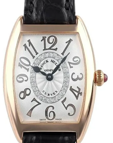 Franck Muller Cintree Curvex 1752 QZ CD 1R 35mm Rose gold Silver