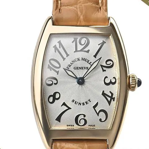 Franck Muller Cintree Curvex 1752 QZ 25mm Yellow gold Silver