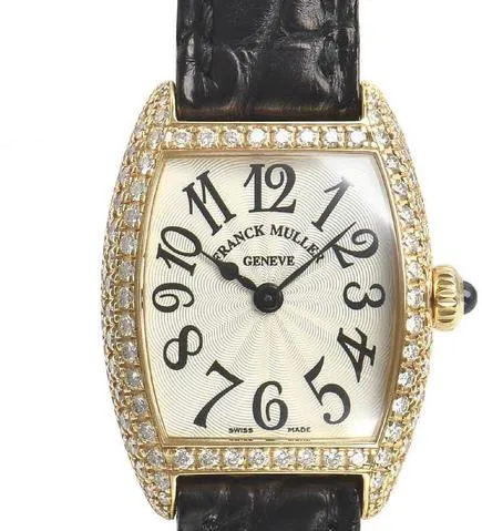 Franck Muller Cintree Curvex 2251 QZ D 22mm Yellow gold Silver