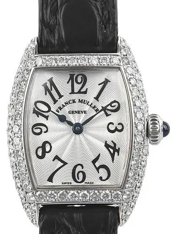 Franck Muller Cintree Curvex 2500QZD 27mm White gold Silver