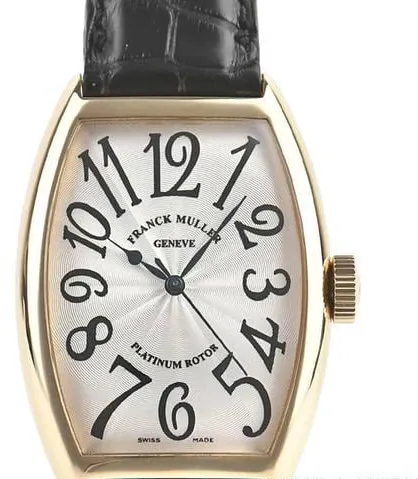 Franck Muller Cintree Curvex 5850 SC 32mm Yellow gold Silver